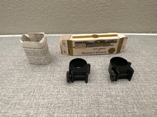 Vintage Buehler 1" CODE 8 Height Split Scope Rings BOX