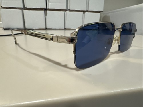 Maybach Y6876 55 18 140 Sunglasses Silver/Blue U #L100