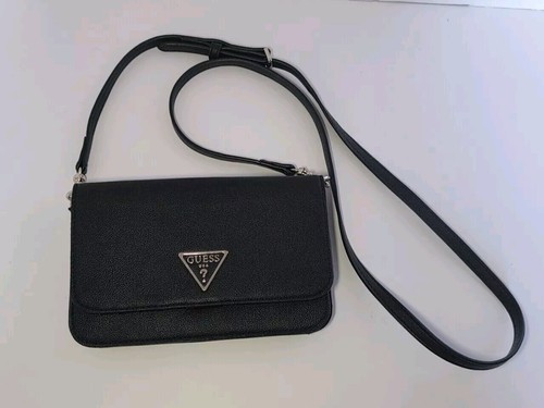 GUESS Noelle Small Flap Organizer Crossbody black