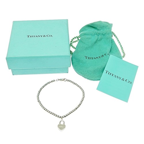 TIFFANY & CO. 【With Box】 TIFFANY&Co. Silver Return to Heart Cadena Bracelet 5.5g 925 3...
