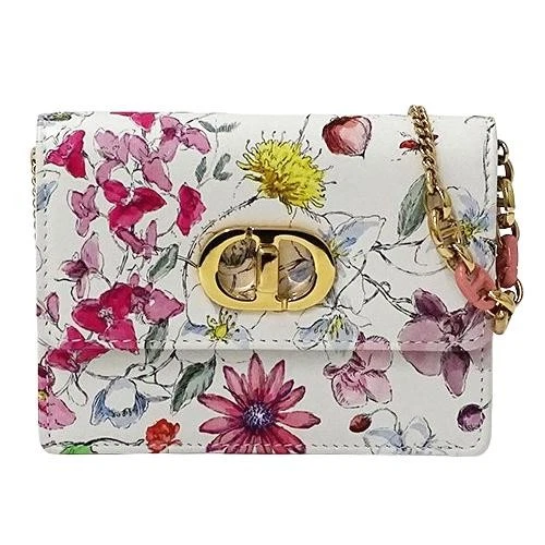 Christian Dior Miss Caro Flower Pattern Shoulder Bag #058