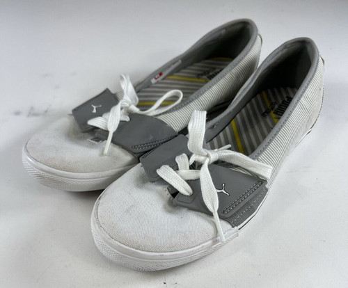 Puma Womens Size 8 Flat Slip On Gray Eco Ortholite