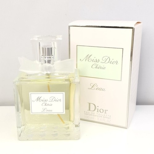 Miss Dior Cherie L'eau EDT SP Perfume Fragrance 100mL  3.4 fl.oz W  BOX INCLUDED