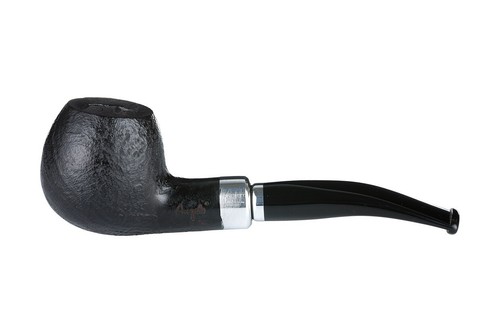 ANGELO ITALIAN BRIAR 9MM PIPE **NEW** pfeife BLACK RUSTIC SLIGHTLY BENT w. RING