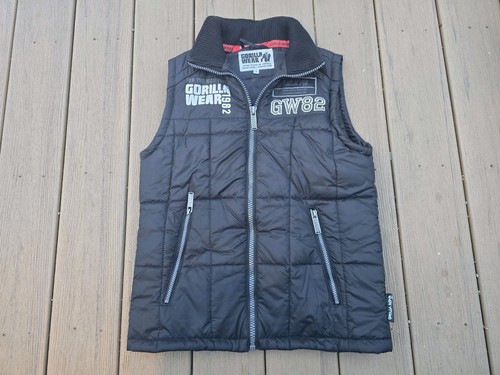 ESSENTIALS Gorilla Wear United States Of America Puffer Vest Shirt Men’s Small Black