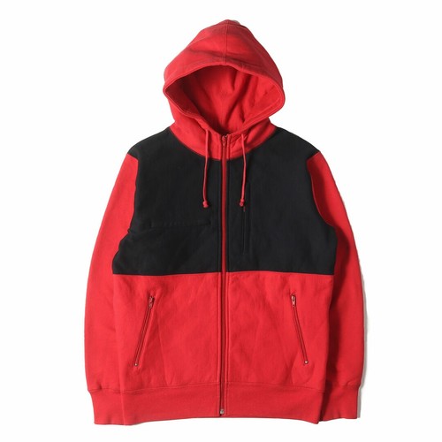 Supreme Hoodie Size: S 2 Tone Color Full Zip Sweat Red Black Tops U BEEG 0