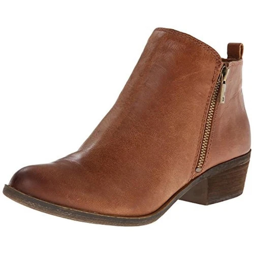 NATIVE SHOES Lucky Brand Womens Basel Brown Ankle Boots Shoes 6.5 Medium (B M) BHFO 5865