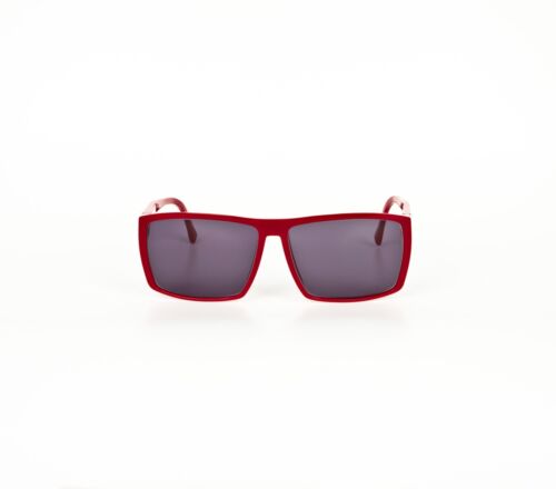 Mykita Rio Sunglasses Authentic Men Red Geometric Gray Lens Handmade in Germany