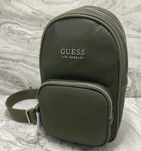 Guess Bag Crossbody Belt Woman NL924280 Olive Hitt Mini Handbag