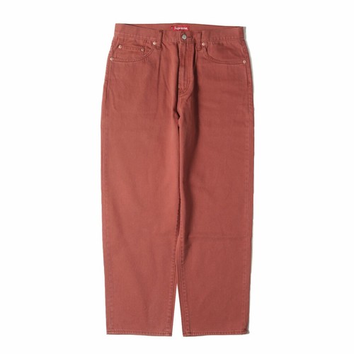Supreme Pants Size: 32 23SS Classic Logo Embroidered Baggy Denim U BEEG 0