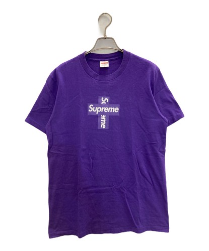 SUPREME Cross Box Logo Tee Size: S Purple Men