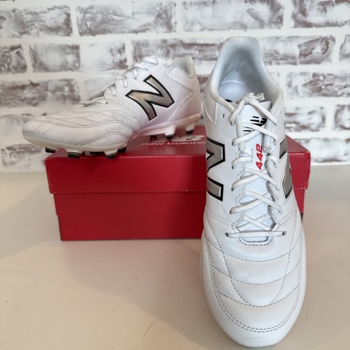 New Balance Scarpa da Calcio Uomo 442 V2 Team FG  Bianco M 11Wide W 12 5Wide