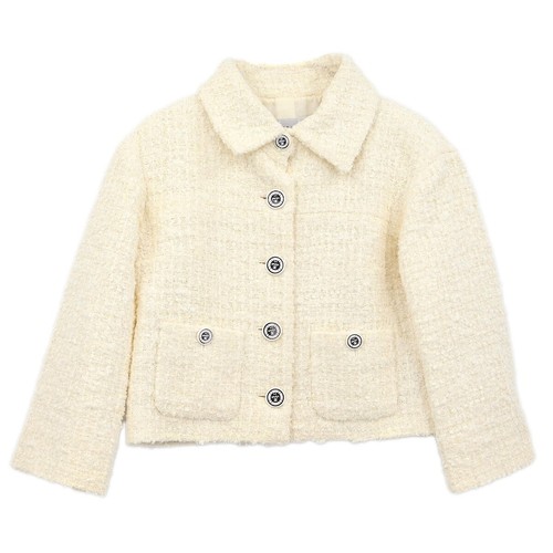 Chanel Single Breasted Jacket White P60326V45799 #34 185549