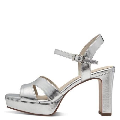 Sandali Donna Argento Vegan Tacco Alto 9 cm e Plateau TAMARIS