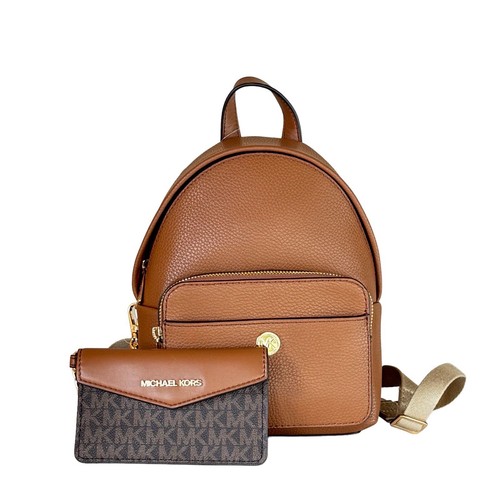 MICHAEL KORS MAISIE XS MINI 2 IN 1 BACKPACK + 1 MK POUCH PVC LEATHER BROWN