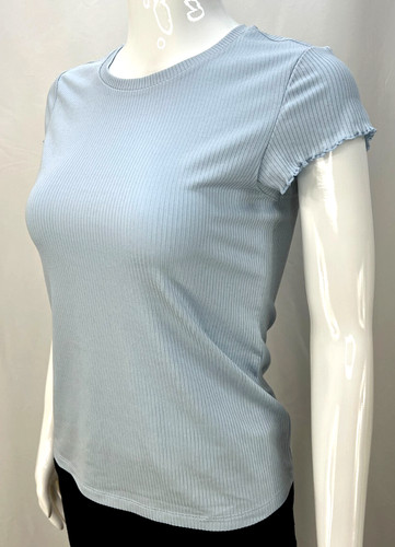 Patagonia Women's Rib Knit Top NWT Medium color Fleck Blue