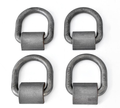 4 Pack   Hi Gear 1 2 inch 12000 Lbs Load Capacity Weld on Flip D Ring Anchor ...
