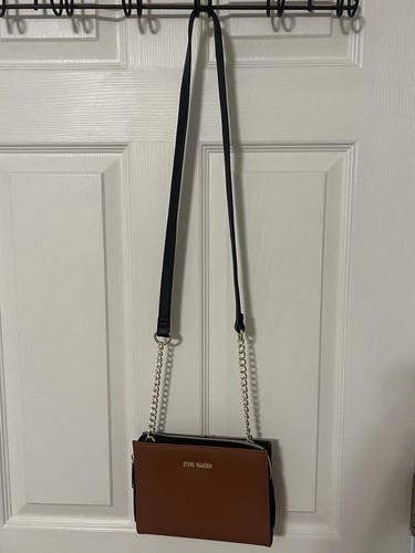 EUC Womens Steve Madden Brown   Black Small Cross Body Shoulder Bag