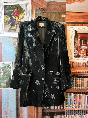 GIORGIO ARMANI Women’s Armani Collezioni Velvet Blazer Size 8