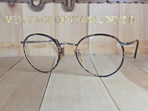 Giorgio Armani Vintage Tortoise Shell Round Eyeglasses Frame Model 145 879