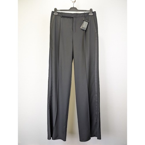 SAINT LAURENT (YSL) Pantaloni casual Saint Laurent Paris neri nuovi con etichetta 52