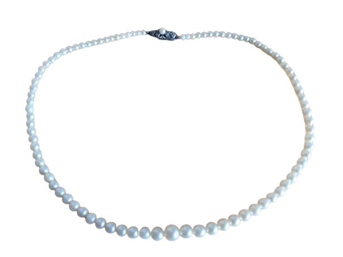 Collana Perla Mikimoto Akoya 3 mm~7 5 mm di lunghezza: ca. Fibbia 43 cm