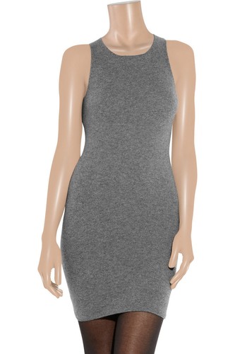 TOMAS MAIER (BOTTEGA VENETA) ABITO TUBINO PURO CASHMERE GRIGIO MARNA 42 EU M UK NUOVO