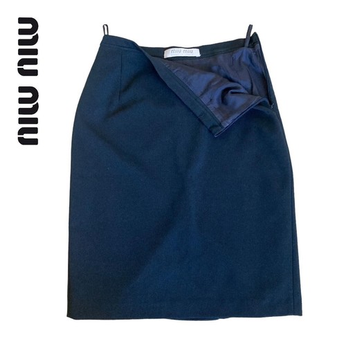 Gonna miu miu vintage anni '90 mod marina matita midi
