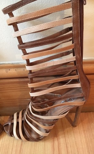 Jeffrey Campbell tacco a metà polpaccio in morbida pelle 4 37 nuovo prezzo consigliato £125
