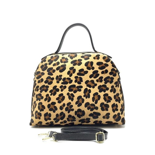 VERA BRADLEY Borsa a Mano in Pelle e Cavallino Made in Italy