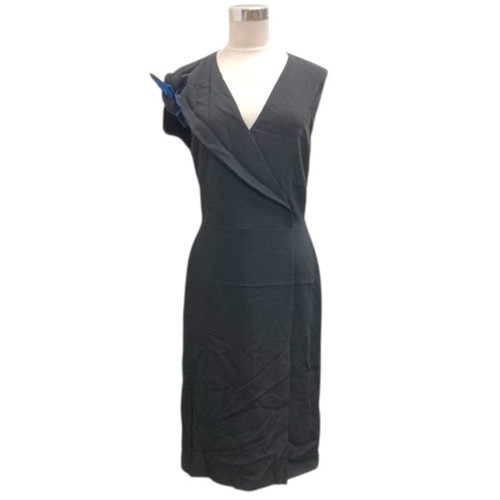 Fendi pezzo unico FD8367 KOD senza maniche stretto elasticizzato lunghezza ginocchio tinta unita 44 us