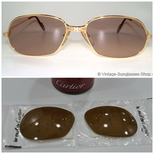 CARTIER GLASSES CARTIER Panthere PM Replacement Lenses 56 Glasses Lenses Frame Glasses Replacement New