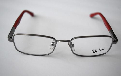 Ray Ban Junior Small Gunmetal Gray Red RB1035 4008 45 15 125 Optical Eyeglasses