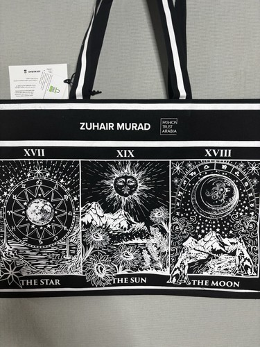 NWT Zuhair Murad large designer tote bag Canvas Black Bags Of Ethics