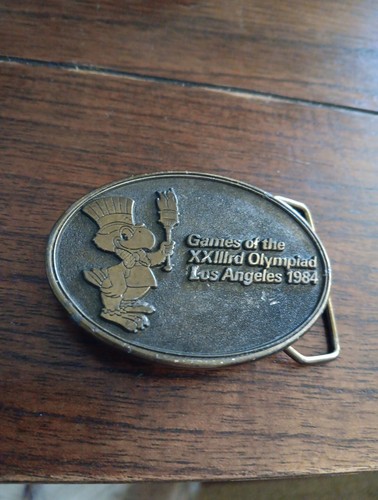 Games of the Olympiad LOS ANGELES SUMMER OLYMPIC GAMES 1984 Sanchez belt buckle