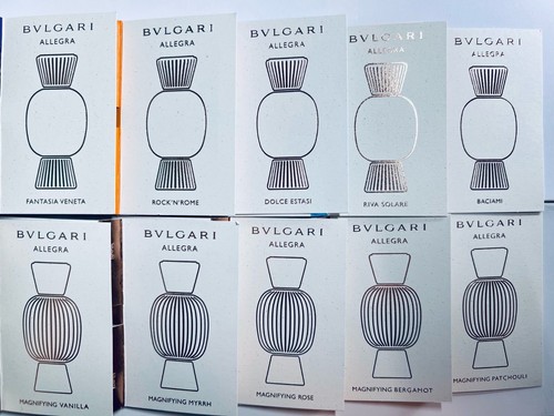 Bvlgari Allegra Perfume Sample Spray 1.5 ml .05oz   Choose Scent Combined Ship