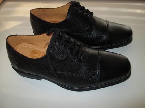 Sandro Moscoloni 17305 CapToes Casual Dressy oxford Men Shoe Black 8D 8M or 8.5D