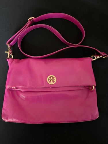 Tory Burch Dena Adjustable Crossbody Clutch in Hot Pink