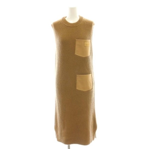 Abito Burberry 8044737 logo tasca design maglia cashmere XS marrone MI usato65
