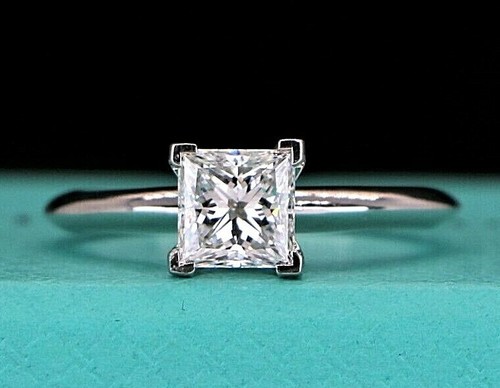 TIFFANY & CO. Anello di fidanzamento $14800 Tiffany & Co platino 1 00 ct taglio principessa G VS1 diamante 6