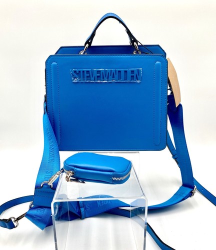 Steve Madden Blue Bevelyn Crossbody Purse DT618175 New With Tags Free Shipping