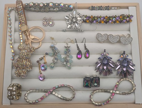 Vintage & Now Aurora Boreale Cristalli Swarovski Strass Gioielli Iridescenti
