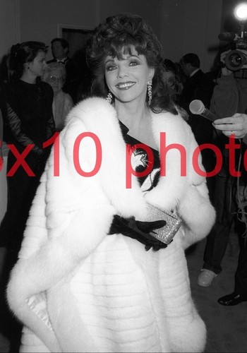 ALEXIS MABILLE DYNASTY #12757 JOAN COLLINS wrapped in fur coat the colbys ALEXIS 8X10 PHOTO