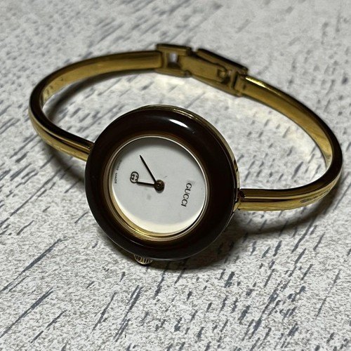 Orologio Gucci Change Bezel Lunetta Marrone Solo Funzionante Us Noatola Scatolati