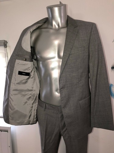 Abito Estate Grigio HUGO BOSS Giacca 48 (M) Pantaloni 40 42 Fr per Uomo Piccolo