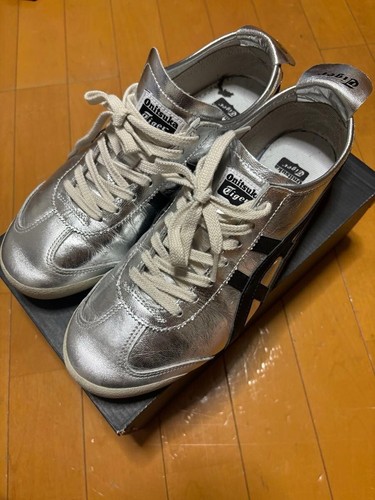 ONITSUKA TIGER 【Almost unused】Onits Tiger MEXICO 66 Unisex 1183B566 020 PURE SILVER BLACK