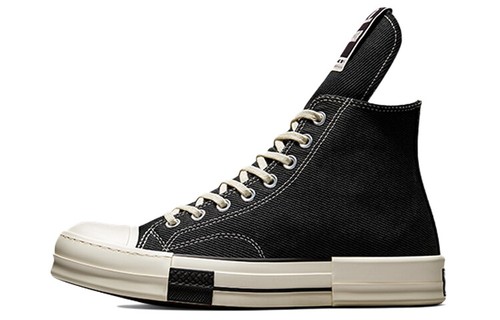 RICK OWENS (DRKSHDW) Converse Drkstar Hi Rick Owens Drkshdw Black Egret A00130C
