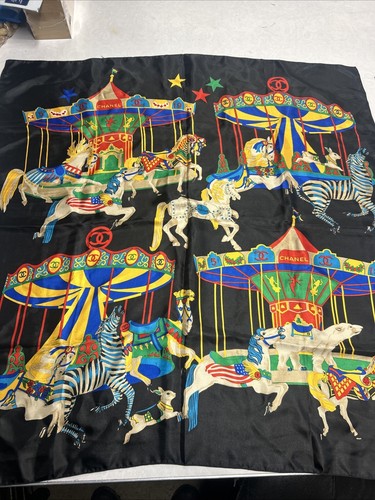 Chanel Carou Silk Scarf