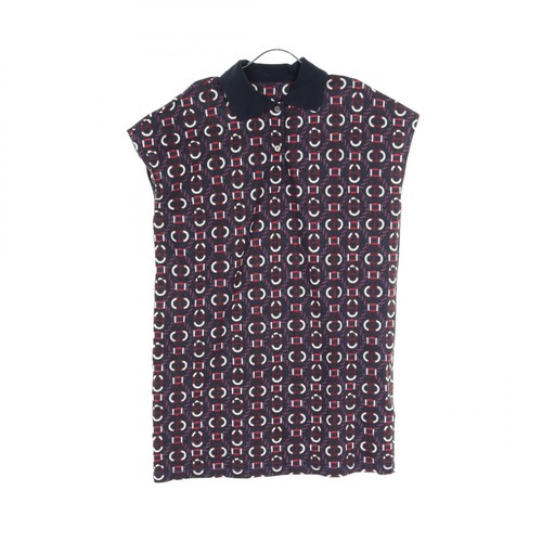 HERMÈS Abito canoa HERMES 3E4512DB cotone rosso navy bianco usato donnaa ta
