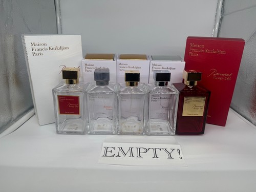 MAISON FRANCIS KURKDJIAN（BACCARAT ROUGE 540） Various MFK EMPTY Bottles  Baccarat Rouge 540  Grand Soir  etc  Maison Francis